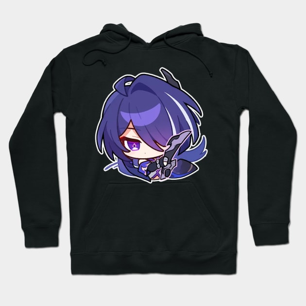 Honkai Star Rail Chibi Acheron 3 Hoodie by HoyoStan